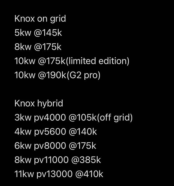 Knox 3kw/4kw/6kw pv8000 lowest price hybrid solar inverters for sale 2