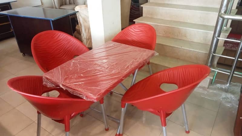 Plastic steel leg chairs pure plastic 2