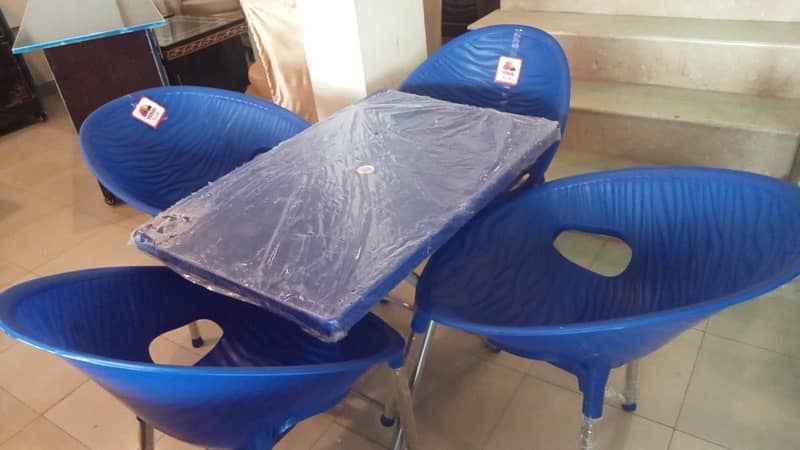 Plastic steel leg chairs pure plastic 4