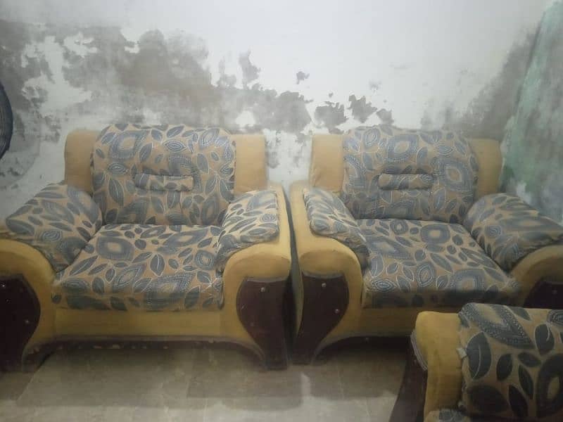 5 seater frame sofa set 3