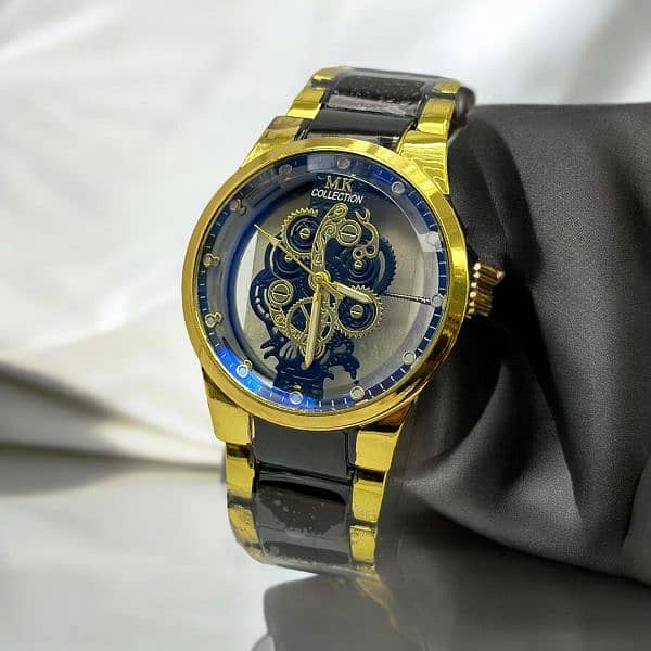 golden skeleton watch premium color never fade 100% guranted 1