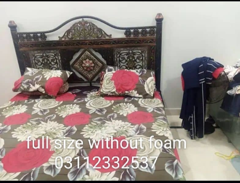 iron full size bed without foam in lalukhet 03112332537 1