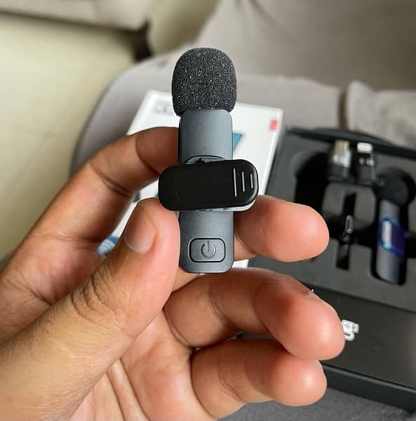 Dual K9 Wireless Lavalier Colar Microphone For (C-Type) & (iphone) 5