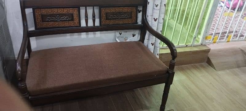 2-Seater Dewan pure wood 1