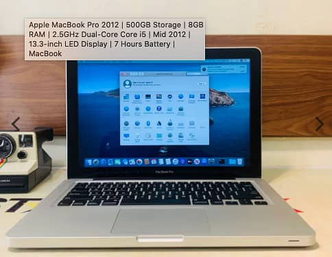 Apple MacBook Pro 2012 | 500GB SSD Storage | 8GB RAM | 2.5GHz 2