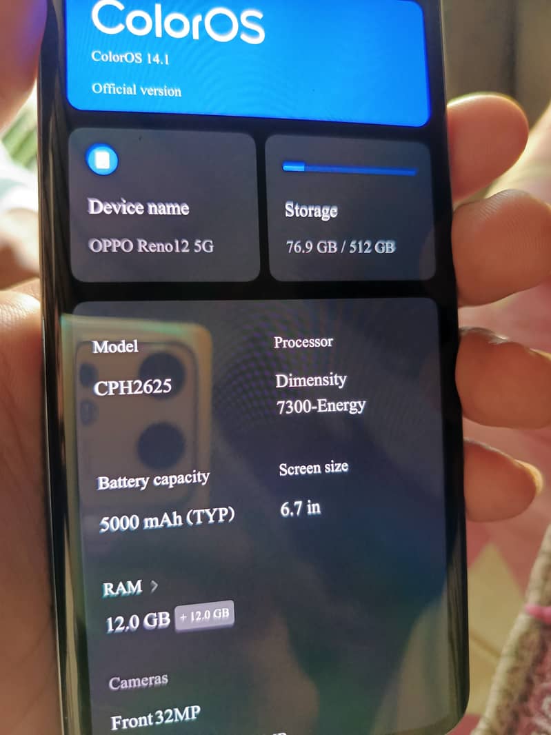 Oppo reno 12 5g 3