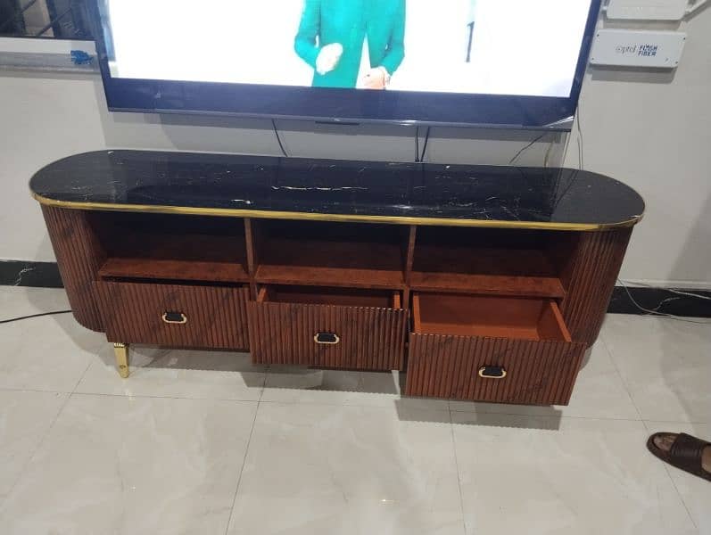 led rack console tv table media wall centre coffee table 16