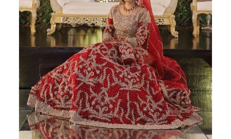 Red Bridal dress 1