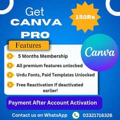 Canva pro for 6 months just in 250Rs 0