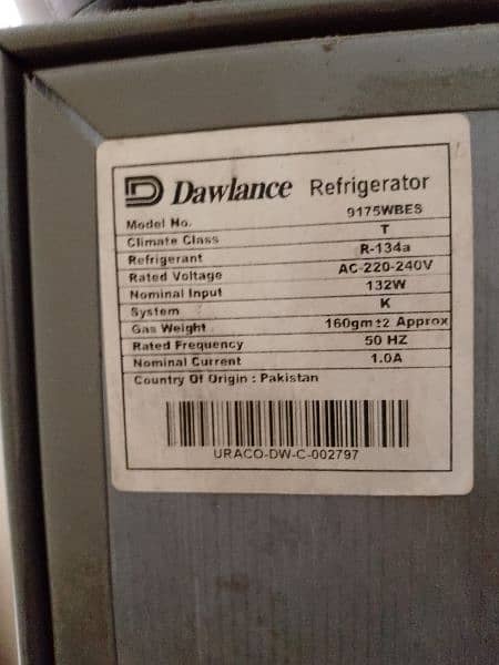 Dawlance Refrigerator 9175 in neat condition #fridge #refrigerater 6