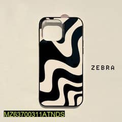 iphone back Cover only - zebra Wavy stripes Design