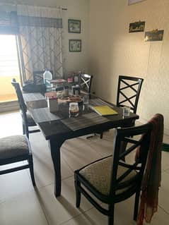 Dining table with chairs for sale