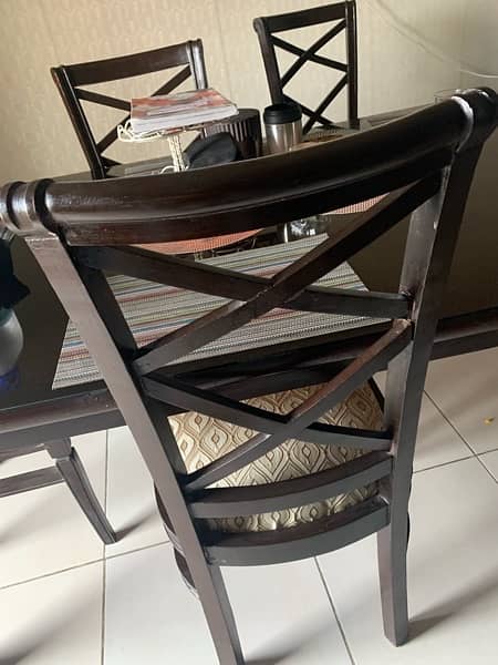 Dining table with chairs for sale 3