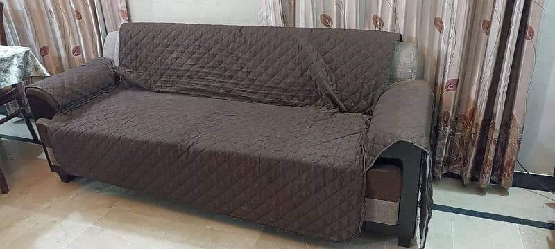 Brown 5-Seater Sofa Set for Sale! 0