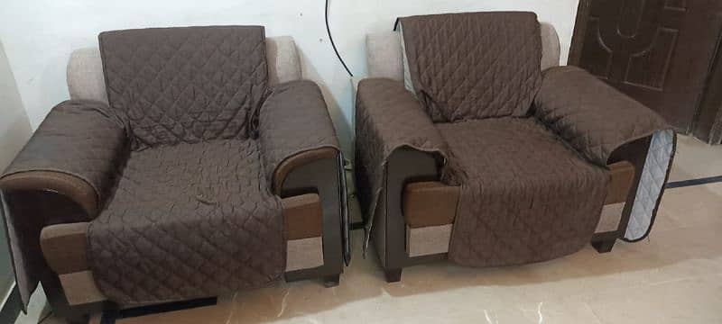 Brown 5-Seater Sofa Set for Sale! 4