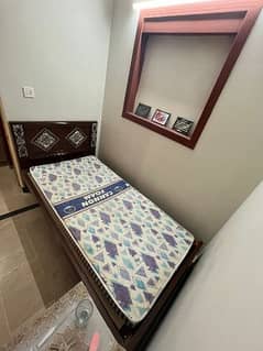 Single Bed With Side Table