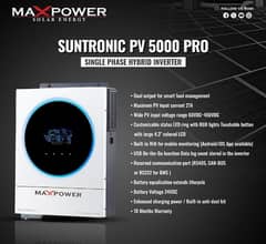 Max power suntronic pv 5000 Hybrid solar inverter