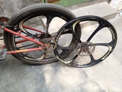 24 size alloy Rims with tyre gears changer