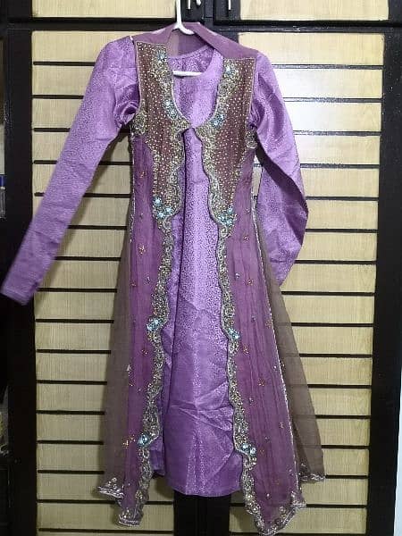 shirt with gown and trouser dupatta 1