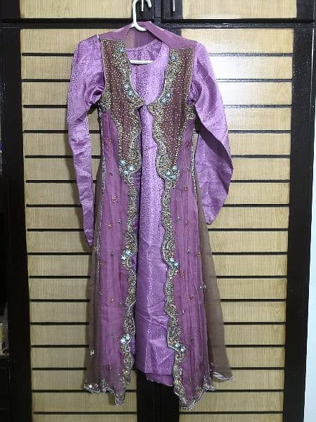 shirt with gown and trouser dupatta 2