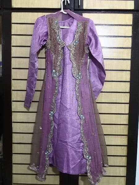 shirt with gown and trouser dupatta 3