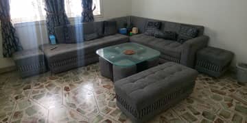 L shaped 10 seater sofa set