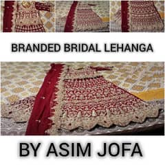 BRANDED l DESIGNER l BRIDAL LEHANGA l BY "ASIM JOFA" 0