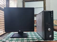 DELL CPU AND HP MONITOR