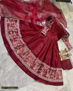 beautiful ladies stitched 2pc dress,katan silk beautiful dress