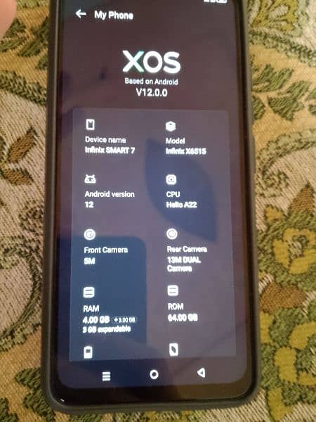 (Infinix smart 7) 4+3 7 GB 64 RAM new condition no open no repair . 3