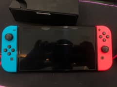 Nintendo switch oled model with box and accessories