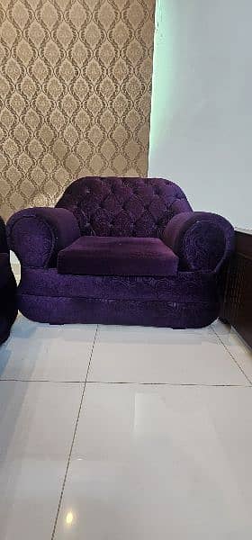 5 Seater Full Sofa Set 3x1x1 with 10 Cushion Free 6