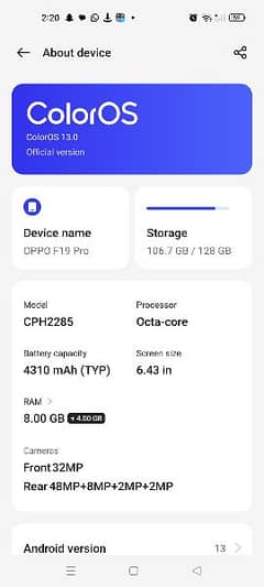 OPPO F 19 PRO