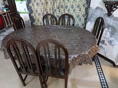 used dinning table with 6 chair