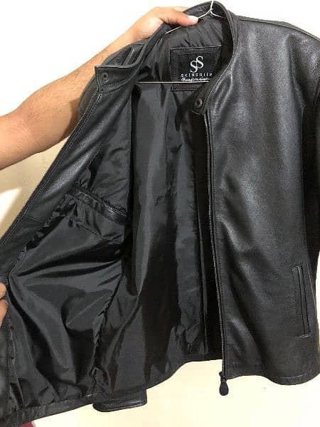 High quality leather jacket 2