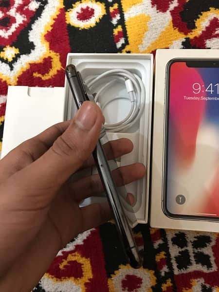 iphone x pta approved 64 Gb with box 6