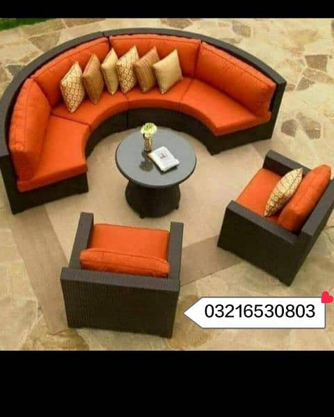 outdoor garden Rattan furniture Rattan sofa seat 5