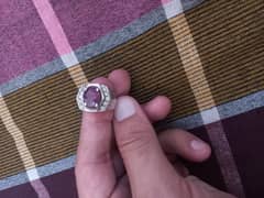 ruby silver ring 0