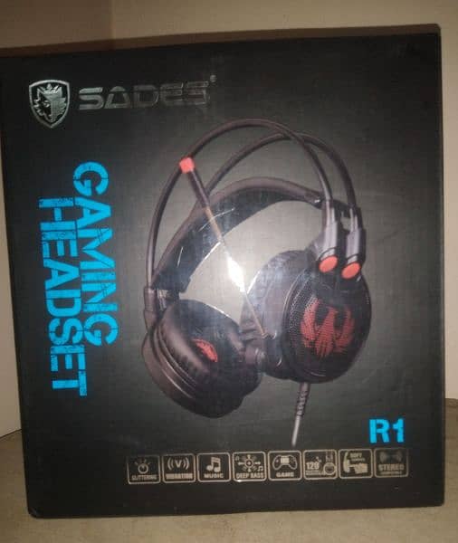 SADES R1 USB 7.1 +Vibration Surround Gaming Headset Mac Laptop Support 0