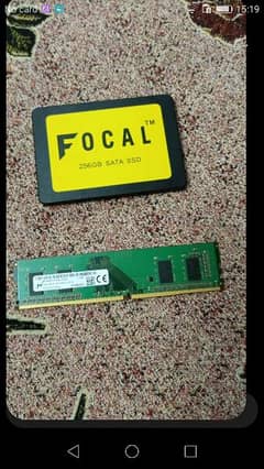 SATA FOCAL ssd 256gb , ram 4gb ddr4