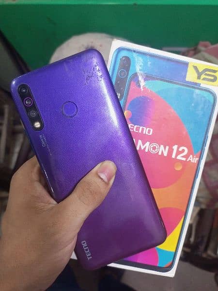 Tecno Camon 12  good conditon  4GB 64GB seald complete saman Pta aprov 0