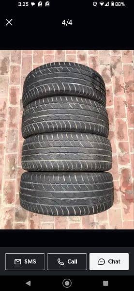 4 tyres  205 R15 used 0