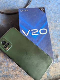 vivo v20 8+4gb ram 128gb storage Box complete