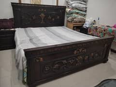 Bed Set for sale (King Bed + Mirror Dressing + Side Tables)