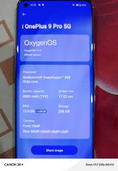 oneplus 9Pro 5G 12GB 256GB PTA Approve