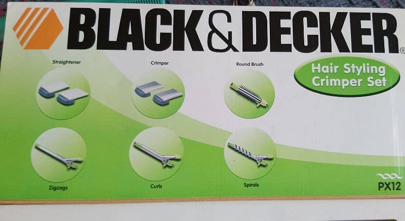 lush condition black and Decker hair strtner with 6 multi functions 1