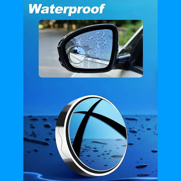 Upgrade Blind Spot Mirrors, 360 Degree Adjustabe Wide  View For Car 2