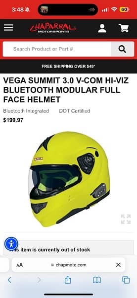 Vega USA Helmet Summit 3.0 v-com 10