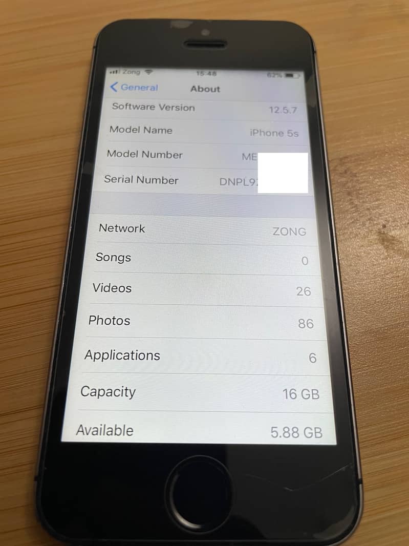 IPhone 5S 16GB - PTA unlocked 2