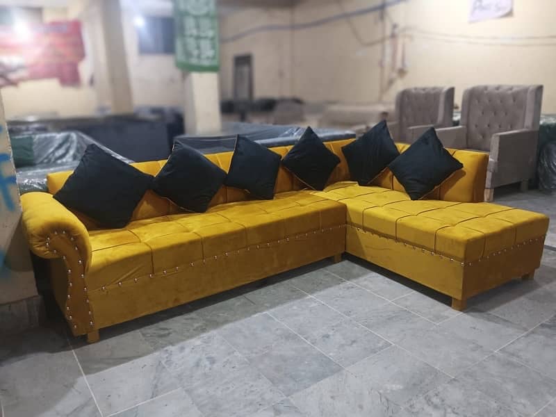 Sofa set / L shape sofa / 6 seater / l shape sofa / Tv lounge sofa set 5